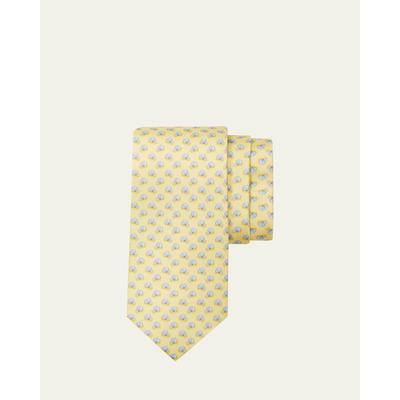 Salvatore Ferragamo Men's Football-Print Silk Tie