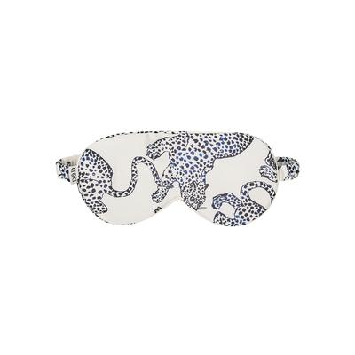 Desmond & Dempsey The Jag Printed Silk eye Mask