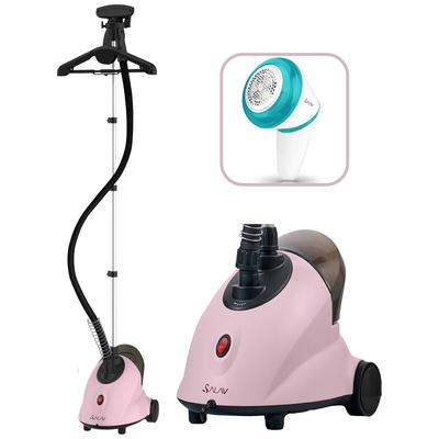 SALAV Garment Steamer With 3Pc Decalcifier Packets And Rechargeable Lint Remover Set