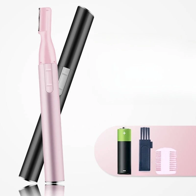 Elektrischer Augenbrauenschneider, elektrischer Rasierer, Augenbrauen-Gesichts- und Gesichtshaarschneider, Mini tragbarer Körperrasierer, Entferner, Klinge, Augenbrauenrasierer Image