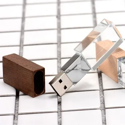 JASTER USB 2.0 Flash-Laufwerk, natürlicher Ahorn, Walnuss, karbonisierter Bambus, Bambuskristall, Memory-Stick, Hochzeitsfotografie, Geschenk, Stift-Laufwerk Image