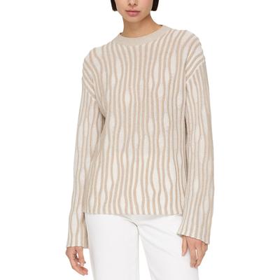 Lafayette 148 New York Textured Stitch Drop Shoulder Cashmere & Silk-Blend Top