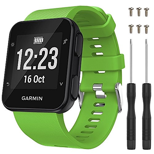 Uhrenarmband für Garmin Forerunner 35, Approach S10, Silikon-Ersatzarmband, atmungsaktives Sportarmband Image
