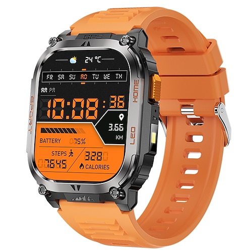 Neue GPS-Track Smart Watch für Männer IP68 wasserdicht 2.01 IPS Immer-Anzeige Kompass Herzfrequenz 630mAh Batterie BT-Anruf Frauen Smartwatch Valentinstag Geschenk Image