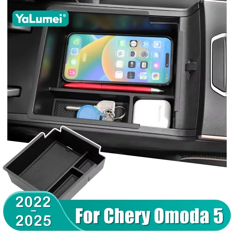 Für Chery Omoda 5 Omoda C5 2022 2023 2024 2025 Auto Zentrale Armlehne Lagerung Box Organizer Fach Fall Zubehör Image