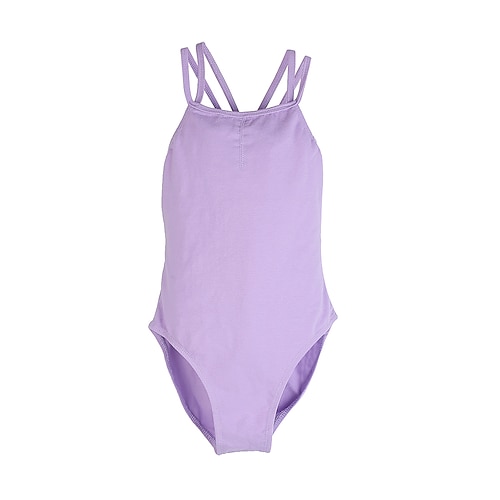 Tanzkleidung für Kinder Gymnastik Ballett Gymnastikanzug / Einteiler Pure Farbe Mädchen Ausbildung Leistung Ärmellos Polyester Baumwolle Image