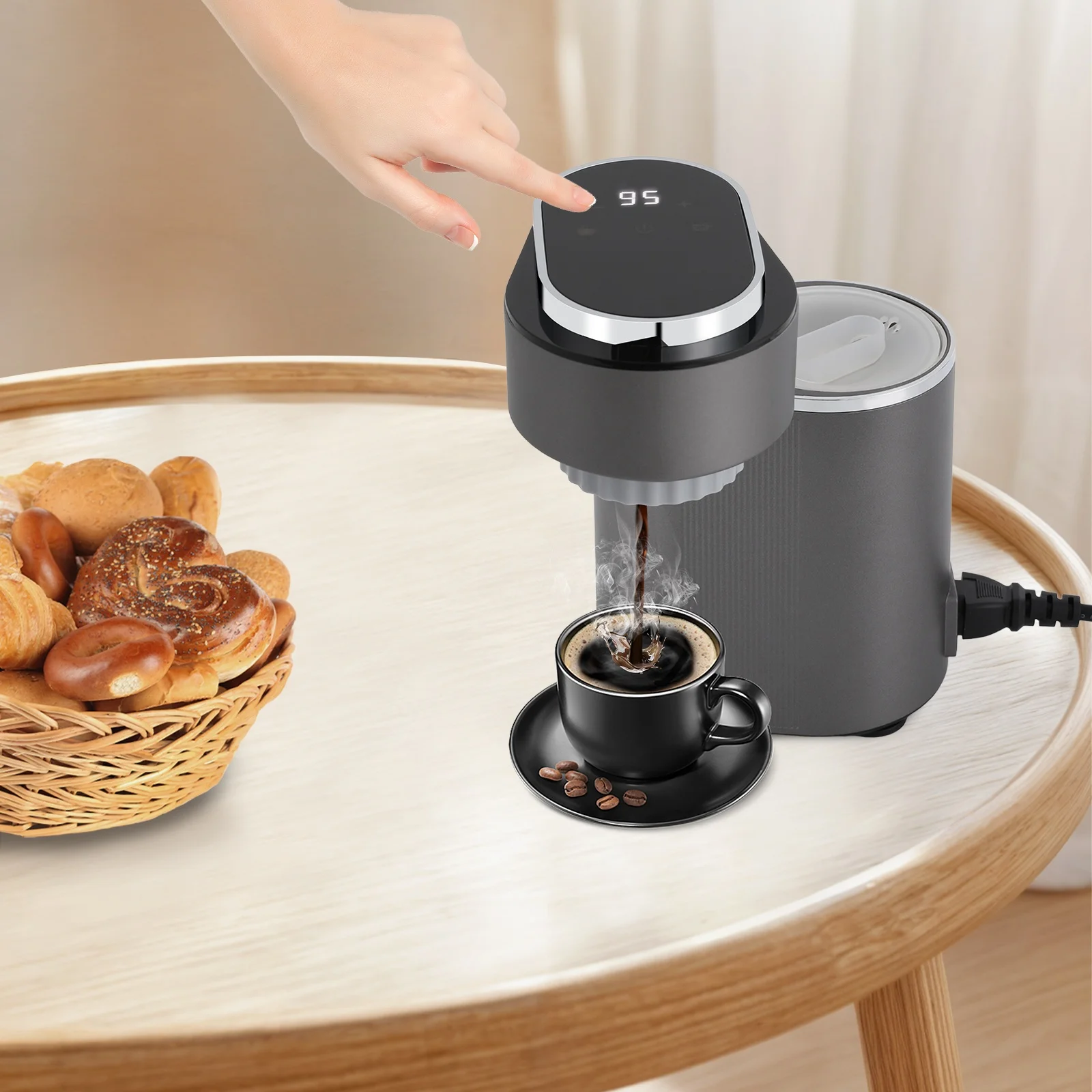 Mini-Kaffeemaschine, Reise-Espressomaschine, Kaffee-Latte-Maschine, tragbare Kaffeemaschine Image