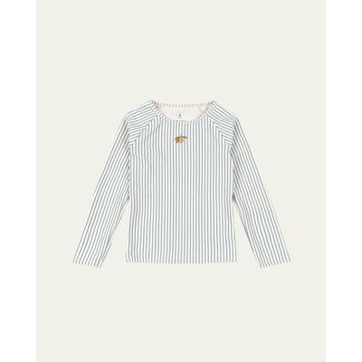 Konges Slojd Girl's Striped Rashguard Top
