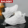 Weißer Tenis-Sneaker für Kinder, Jungen, Sport, Laufen, bequemes Leder, für Studenten, Kinder, Mädchen, lässige Wanderschuhe, Größe 28–39