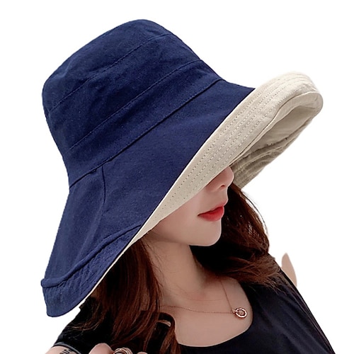 Sonnenhut Wanderhut Boonie-Hut Campinghut Patchwork Muster Tragbar Sonnenschutz Weich Sommer Frühling Herbst Kordelzug Breite Krempe Damen Angeln Aktivität Image