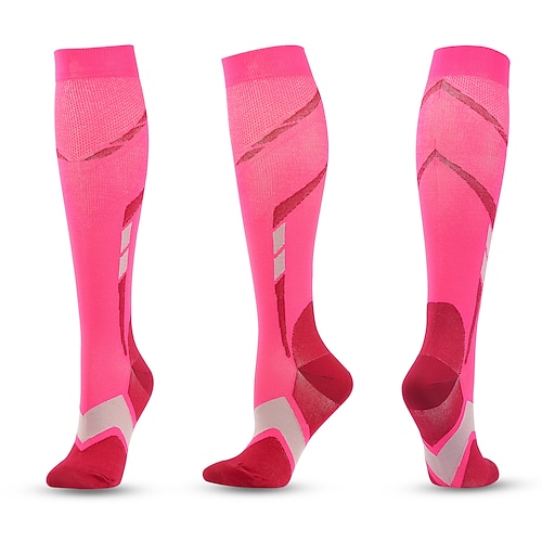 3 Paar Kompressionsstrümpfe, mehrfarbige Outdoor-Laufsocken mit hohem Druck, Sport-Performance-Socken für den grenzüberschreitenden Verkauf Image