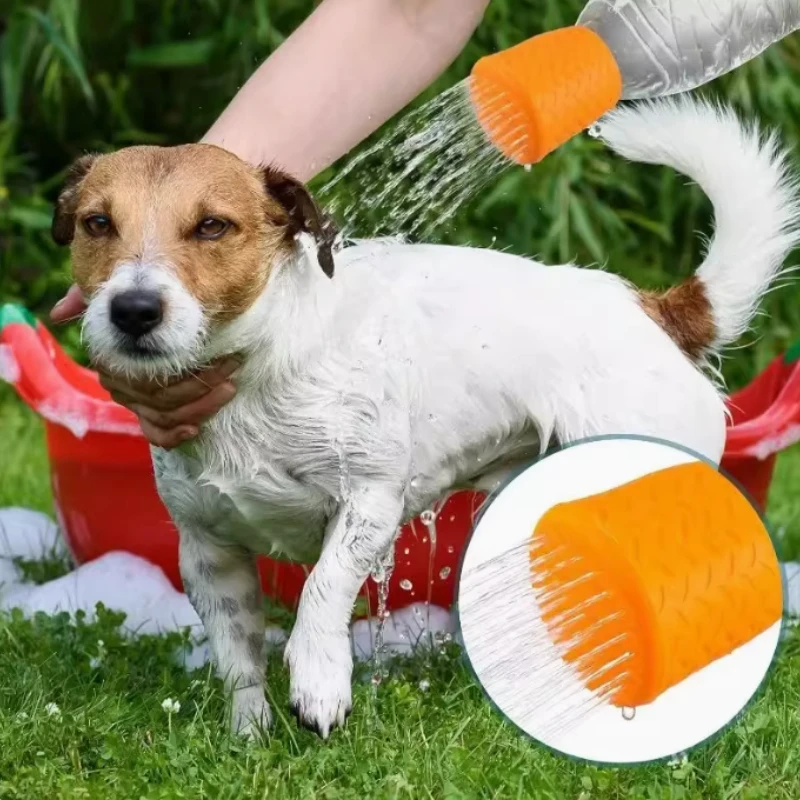 1-20PCS Pet Dusche Silikon Haustier Dusche Kopf Outdoor Dusche Katze Hund Reinigung Tragbare Dusche Kopf Pet Reinigung produkte Image