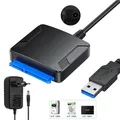 Cavo convertitore adattatore USB 3.0 a SATA di alta qualità 5 Gbps per disco rigido per laptop 2.5 3.5 SATA HDD SDD DVD CD-ROM DVD-ROM