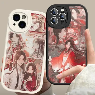 Heaven Official’s Blessing Phone Case Hard Leather For IPhone 15 14 13 12 Mini 11 14 Pro Max Xs X Xr 7 8 Plus Fundas
