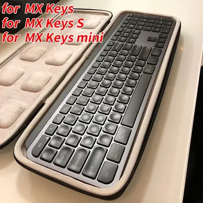 EVA Hard Case Travel Protective Carry Aufbewahrungstasche Doppelreißverschluss für Logitech MX Mechanical Mini/MX Mechanical Wireless Keyboard