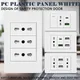 Presa da pannello in plastica per PC da 118 * 75 mm: USB Type-C, interruttore italiano, spina cilena, molto adatta per spazi residenziali e in ufficio