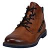 Schnürstiefelette BUGATTI, Herren, Gr. 42, braun (cognac), Lederimitat, casual, Schuhe, Boots, Winterboots, Desertboots, Stiefelette mit Innenreißverschluss