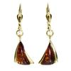 Paar Ohrhänger OSTSEE-SCHMUCK "Ostsee-Schmuck Ohrhänger Imke Ohrhänger Imke", gelb, Ohrringe, Damen, 27 x 9, Gelbgold 333