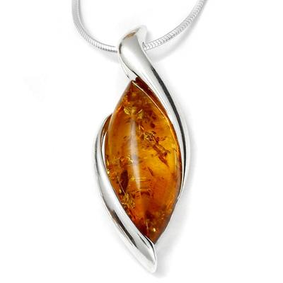 Kette mit Anhänger OSTSEE-SCHMUCK "Ostsee-Schmuck Kette mit Anhänger Patricia" Gr. 42, silber (silberfarben), Halsketten, Damen, 42cm, Silber 925 (Sterlingsilber), L: 42cm Image