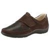 Klettschuh WALDLÄUFER "HENNI-Soft", Damen, Gr. 4 (37), braun (dunkelbraun), Veloursleder, Textil, Nubukleder, Basic, Schuhe, Bequemschuh, Halbschuh, Sneaker in Komfortweite H (= sehr weit)