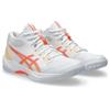 Hallenschuh ASICS "GEL-TASK MT 4", Gr. 42, weiß, vivid coral, Synthetik, sportlich, Schuhe