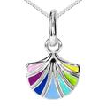Kette mit Anhänger OSTSEE-SCHMUCK "Ostsee-Schmuck Kette mit Anhänger Blüte Kette mit Anhänger Blüte" Gr. 50, braun, Halsketten, Damen, 50cm, Silber 925 (Sterlingsilber), L: 40cm
