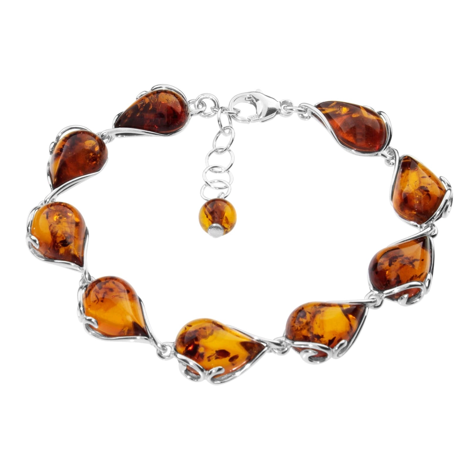 Armband OSTSEE-SCHMUCK "Ostsee-Schmuck Armband Gabi Armband Gabi", silber, Armbänder, Damen, 17,5 bis 19,5cm, Silber 925 (Sterlingsilber), Armband