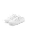 Sabot VIVANCE "Sneaker, Clog", Damen, Gr. 41, weiß, Obermaterial: 100% Textilmaterial. Futter: 100% Textilmaterial. Decksohle: 100% Textilmaterial. Laufsohle: 100% Synthetik, unifarben, casual, Schuhe, zum Reinschlüpfen mit Schnürung VEGAN
