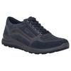 Sneaker JOSEF SEIBEL "Marley 50", Herren, Gr. 41, blau (dunkelblau, kombi), Leder, casual, Schuhe, Schnürschuh, Komfortschuh mit zusätzlichem Reißverschluss