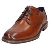 Schnürschuh BUGATTI, Herren, Gr. 46, braun (cognac), Leder, Basic, Schuhe, Business Schuh, Anzugschuh, Abendschuh mit Wechselfußbett