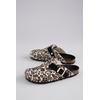 Clog ANISTON SHOES, Damen, Gr. 40, beige (beige, schwarz), Filz, animal-print, klassisch, Schuhe, Clog, Hausschuh, Homeslipper, verstellbare Schnalle - NEUE KOLLEKTION
