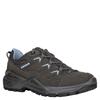 Wanderschuh LOWA "SIRKOS EVO GORE-TEX LO WS", Gr. 41, graphit, eisblau, Leder, Textil, sportlich, Schuhe, wasserdicht