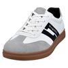 Sneaker BUGATTI, Herren, Gr. 43, grau (weiß, grau), Lederimitat, casual, Schuhe, Retro Sneaker, Schnürschuh, Freizeitsneaker mit softem Schaftrand