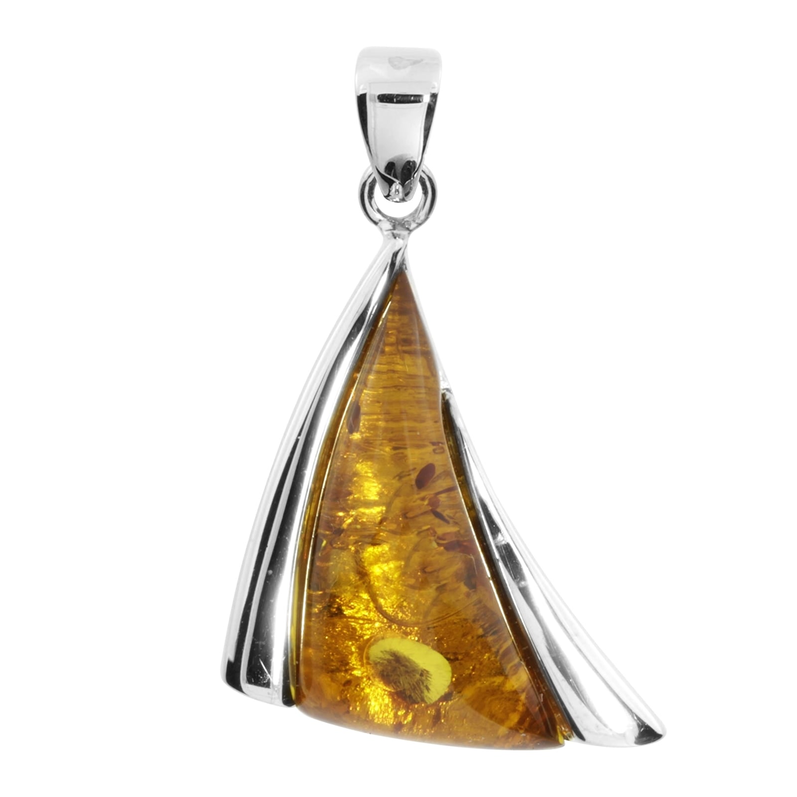 Kettenanhänger OSTSEE-SCHMUCK "Ostsee-Schmuck Anhänger Imke 30 Anhänger Imke 30", weiß, Schmuckanhänger, Damen, 30 x 20mm, Silber 925 (Sterlingsilber), 3,6 g, Kettenanhänger