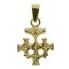 Ketten-Anhänger OSTSEE-SCHMUCK "Ostsee-Schmuck Anhänger Hiddensee 15 x 13 mm", gelb, Schmuckanhänger, Damen, 23 x 13mm, Silber 925 (Sterlingsilber), 1.5 g
