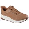 Slip-On Sneaker SKECHERS "BOBS SQUAD 4", Herren, Gr. 41, braun, Synthetik, Textil, casual, Schuhe, Trainingsschuh, Sneaker, Schnürschuh zum einfachen reinschlupfen