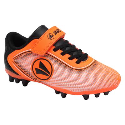 Fußballschuh JAKO "J-SFG COURSE EV", Gr. 33, orange (neon orange, jet schwarz), Synthetik, Textil, sportlich, Schuhe, für Rasenplätze Image