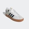 Sneaker ADIDAS SPORTSWEAR "VL COURT 3.0", Gr. 39, core weiß, core schwarz, gold metallic, Textil, Leder, sportlich, Schuhe, Design auf den Spuren des adidas Samba