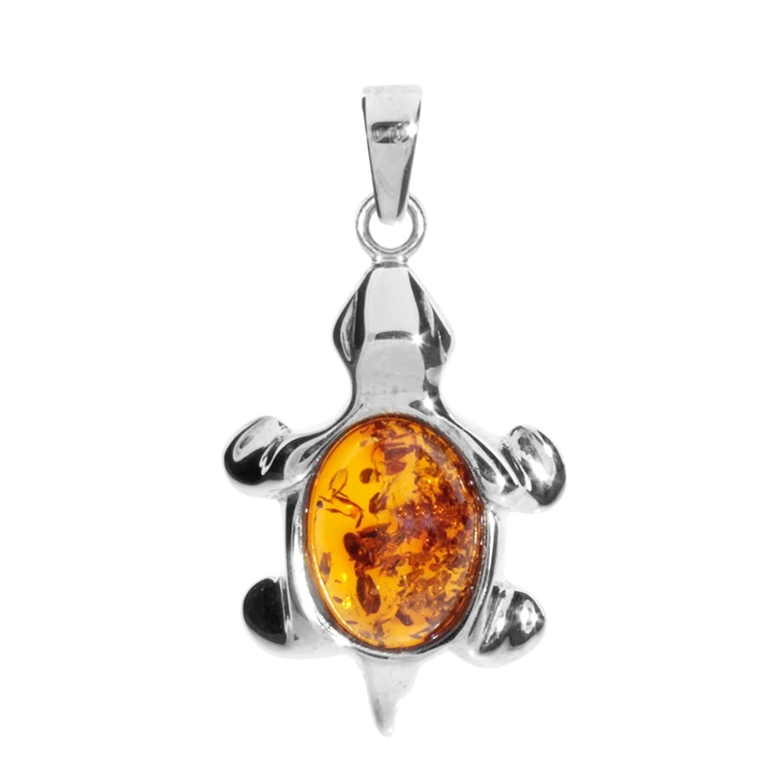 Kettenanhänger OSTSEE-SCHMUCK "Ostsee-Schmuck Anhänger Schildkröte Anhänger Schildkröte", weiß, Schmuckanhänger, Damen, 31 x 17mm, Silber 925 (Sterlingsilber), 2,3 g, Kettenanhänger