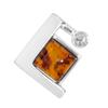 Ketten-Anhänger OSTSEE-SCHMUCK "Ostsee-Schmuck Anhänger Gleiter-Diane Anhänger Gleiter-Diane", weiß, Schmuckanhänger, Damen, 19 x 16mm, Silber 925 (Sterlingsilber), 2.5 g