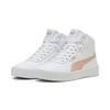 Sneaker PUMA "CARINA 3.0 MID", Gr. 37, weiß (puma weiß, rose quartz, puma gold), sportlich, Schuhe