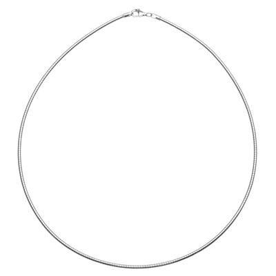 Halsreif OSTSEE-SCHMUCK "Ostsee-Schmuck Halsreif Omega 2,2 mm Halsreif Omega 2,2 mm" Gr. 42, silber (silberfarben), Halsketten, Damen, 42cm, Silber 925 (Sterlingsilber), L: 42cm Image