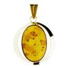 Ketten-Anhänger OSTSEE-SCHMUCK "Ostsee-Schmuck Anhänger Mathilda Anhänger Mathilda", gelb, Schmuckanhänger, Damen, 40 x 27mm, Gelbgold 333, 3.8 g