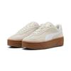 Sneaker PUMA "CLUB II ERA PLATFORM SD WNS", Gr. 39, grau (vapor gray, puma weiß), unifarben, sportlich, Schuhe