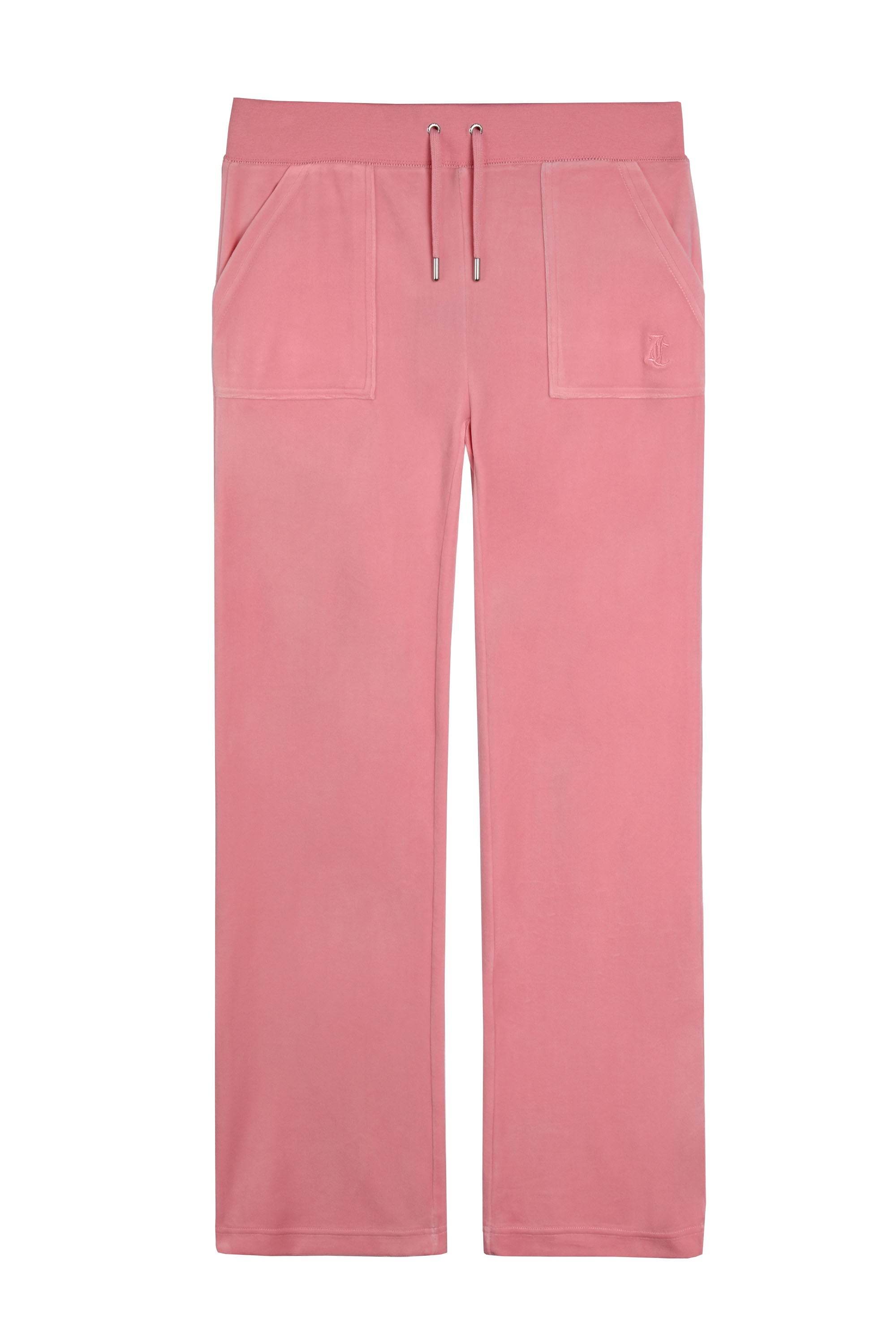 Sweathose JUICY COUTURE "DEL RAY TRACK PANTS Damen", Damen, Gr. M, EURO-Größen, rosa (juicy pink), 95% POLYESTER, 5% ELASTAN, slim fit, Hosen Sweathose, Trainingshose Damen, Sweathose, Velour, Jogginghose mit Glitzer, Sale