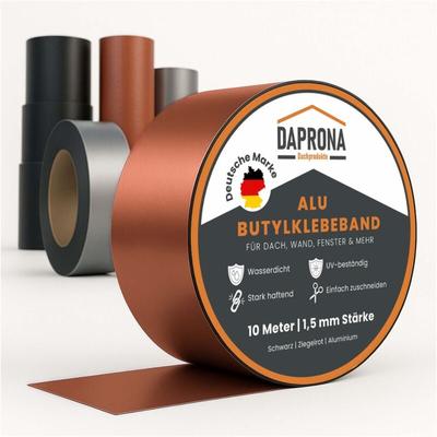 Daprona - Butylband, Panzertape, Dichtungsband Alu, Reparaturband, Dichtband Fenster Dachrinne, Image