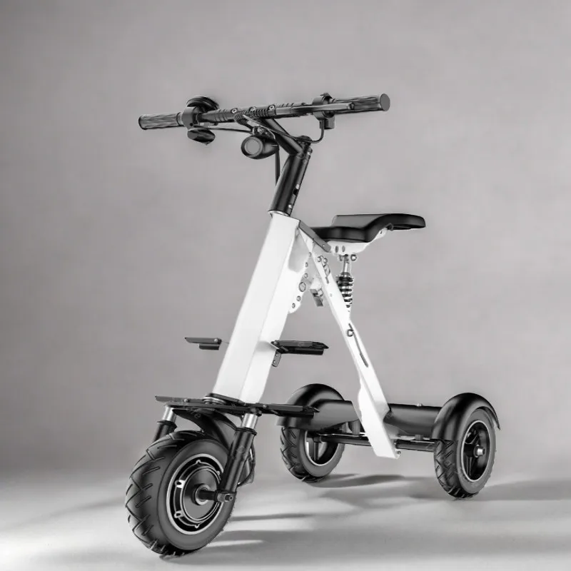 Neuer 3-Rad-Klapp-Elektroroller für Erwachsene mit Sitz, 36 V, 350 W, leichtes elektrisches Dreirad, tragbar, faltbar, für Frauen, 45 km/h
