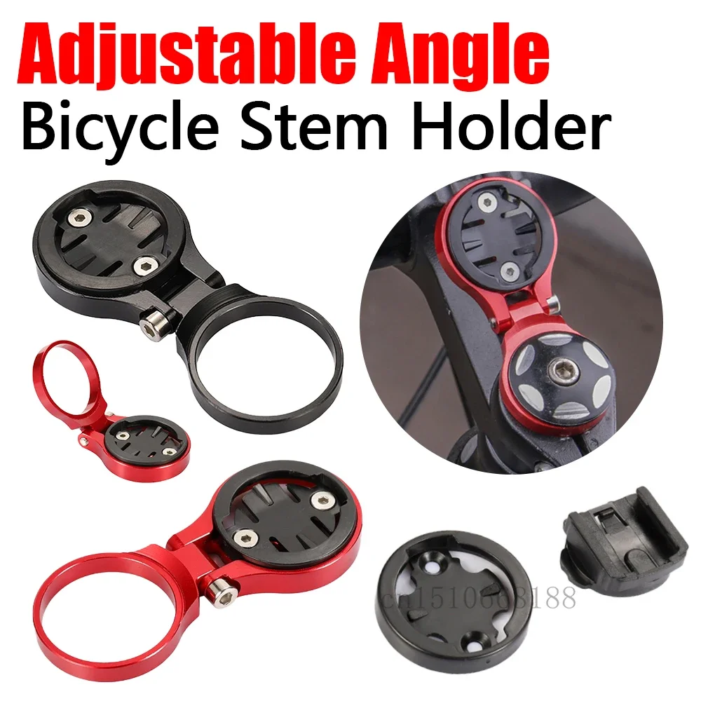 GPS Radfahren Unterstützung Vorne Klapp Einstellbare Winkel Vorbau Halter Zubehör Stoppuhr Top Cap Fahrrad Computer Halterung für Garmin Edge Image