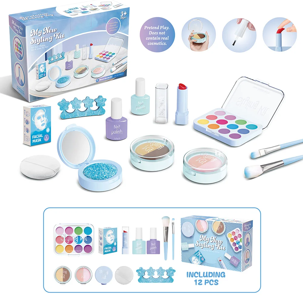 Kinder Spielzeug Simulation Kosmetik Set Pretend Spielen Make-Up Spielzeug Für Mädchen Spielen Haus Simulation Make-up Pädagogisches Spielzeug Geschenke Image