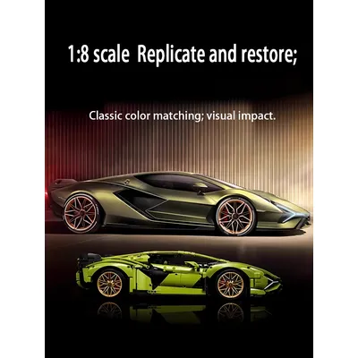Chinesische Bausteine 3700PCS Lamborghini Bausteine Sportwagen Spielzeug Rennwagen sku6891 Montagemodell Erwachsene hohe Schwierigkeiten Image